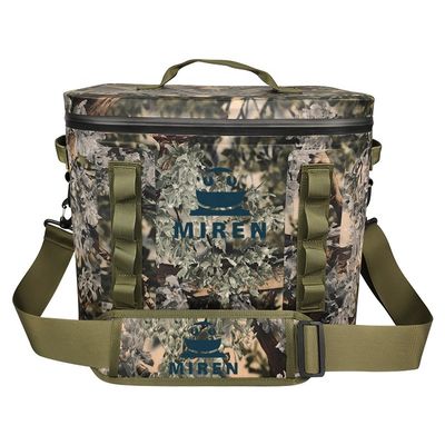 防水 20l クーラー バックパック、キャンプ ハイキングのためのカモフラージュの柔らかい側面のあるクーラー