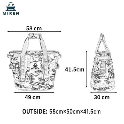 冷蔵再利用可能なクーラーバッグ 30L 容量ハンドバッグタイプ ODM