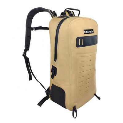 黄色の 25l ハイキング リュックサック、防水ハイキング バックパック TPU 840D 材料