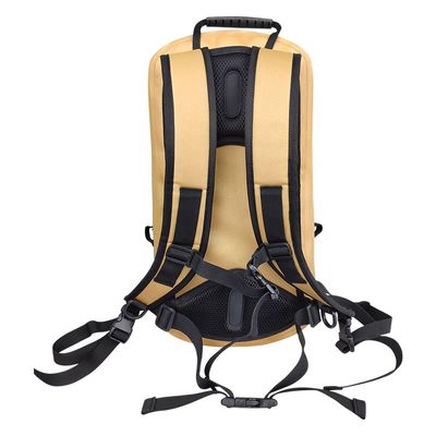 屋外スポーツのための軽量の黄色の防水バックパック 13 リットル