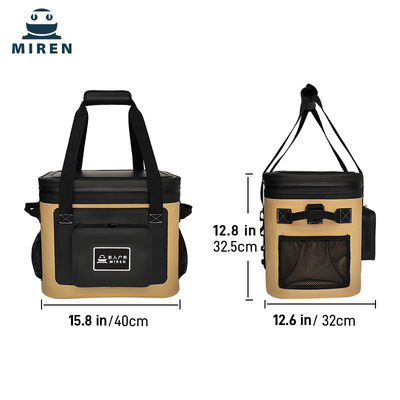 カキ製 20L クーラーバッグ TPU 絶縁式 漏れ防止 30缶のビールや飲み物まで収納